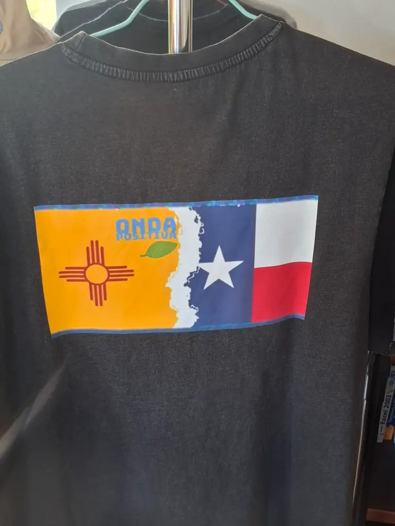 T-shirt Noir XL Drap TX- Navajo