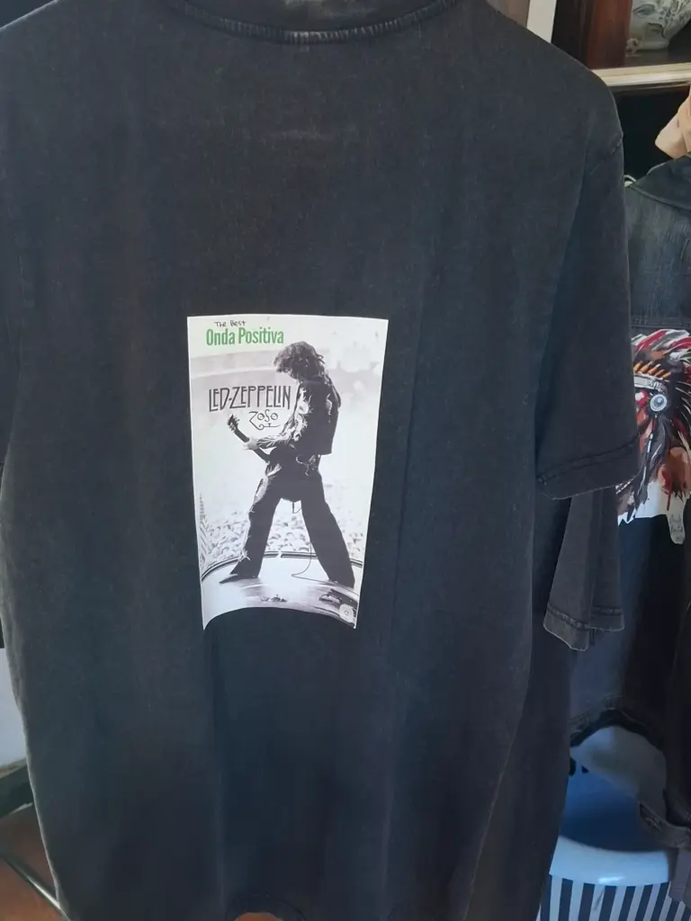 T shirts Noir Image Led Zep JP